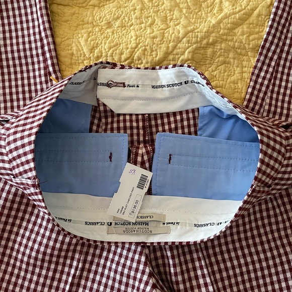 Scotch and Soda checked pants NWT - Picture 4 of 5
